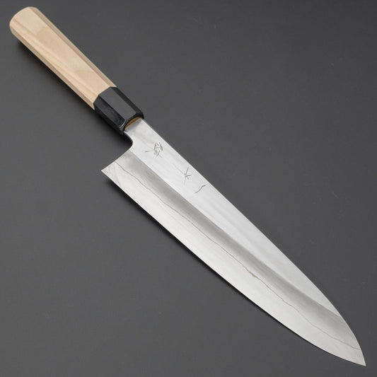 Hitohira Kikuchiyo Ren Silver #3 Gyuto 240mm Ho Wood Handle - HITOHIRA