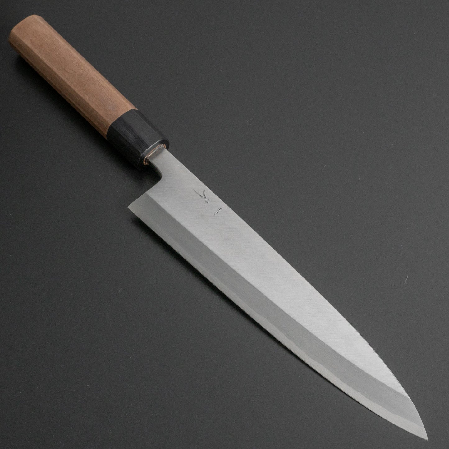 Hitohira Kikuchiyo Manzo White #3 Mioroshi Deba 210mm Walnut Handle (Saya) - HITOHIRA