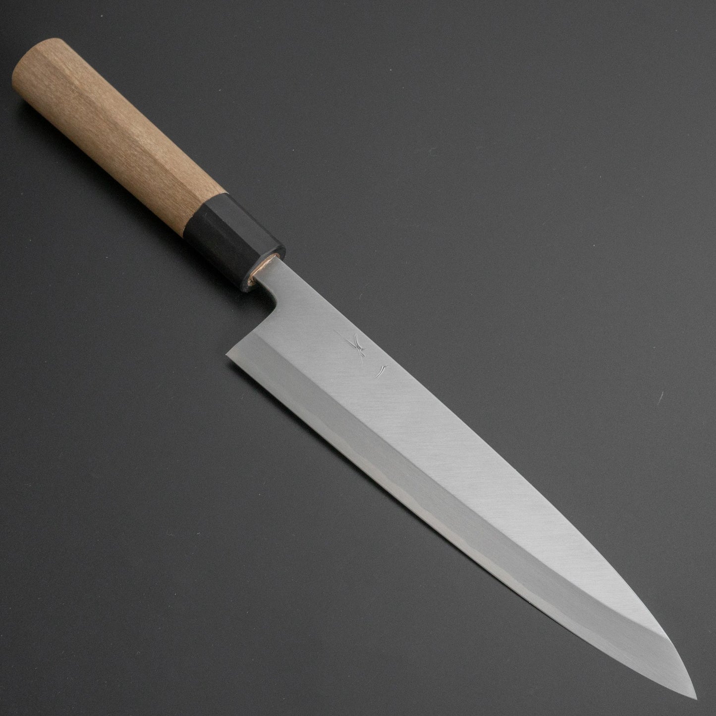 Hitohira Kikuchiyo Manzo White #3 Mioroshi Deba 210mm Ho Wood Handle (D-Shape) - HITOHIRA