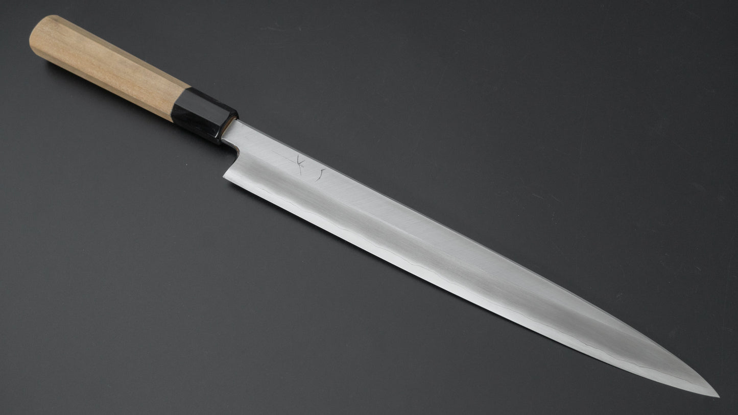 Hitohira Kikuchiyo Rikichi Silver #3 Yanagiba 300mm Ho Wood Handle (Saya) - HITOHIRA