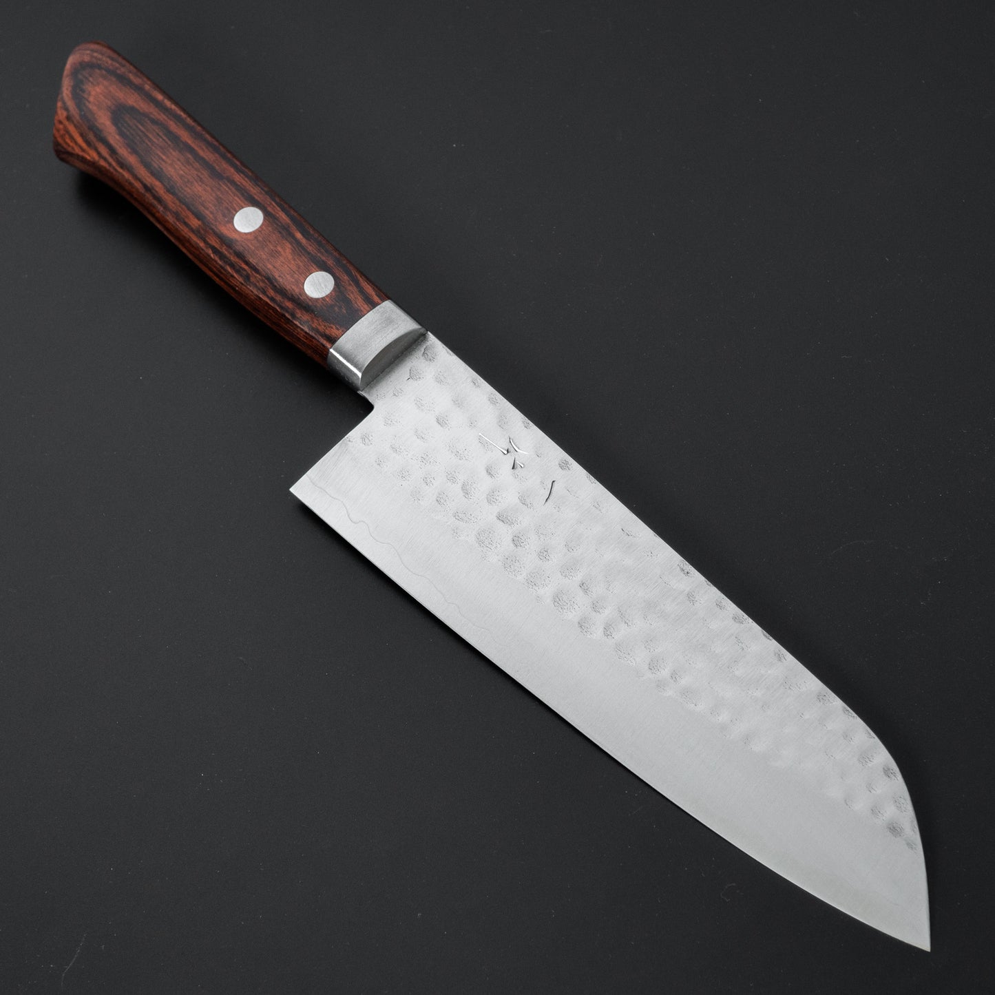 Hitohira NM Tsuchime Santoku Imitation Mahogany Handle - HITOHIRA