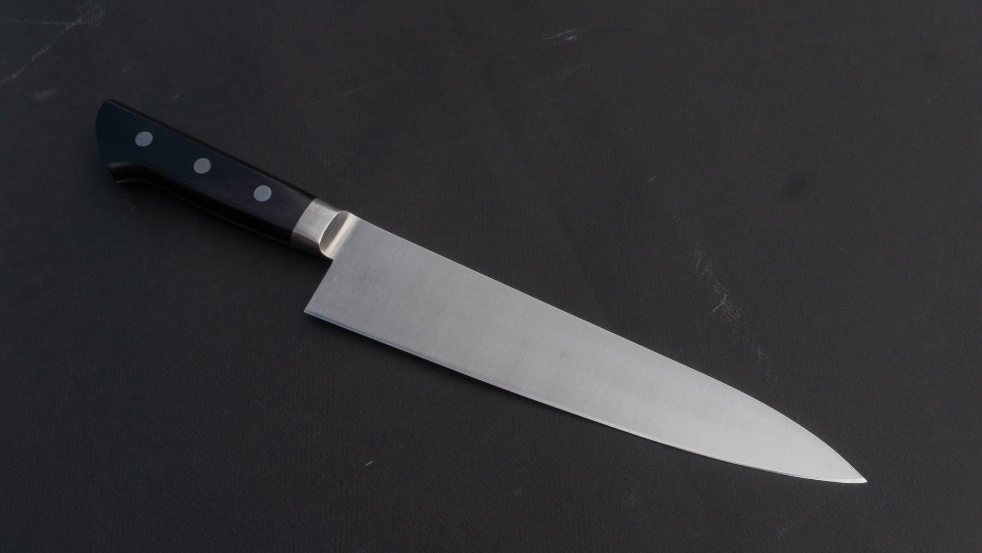 Mumei Stainless Gyuto 210mm Pakka Handle | HITOHIRA