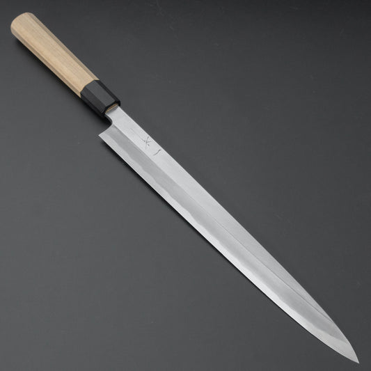 Hitohira Tanaka Mosuke Blue #1 Yanagiba 330mm Ho Wood Handle (Saya) - HITOHIRA