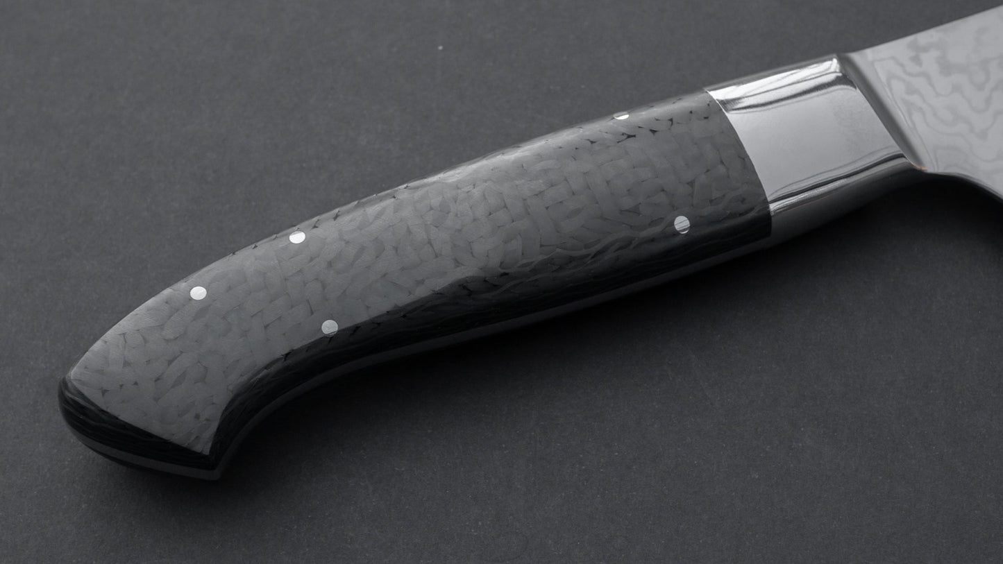 Hitohira Kajin HAP40 Damascus Gyuto 240mm Carbon Fiber Handle (Knife Show Edition) | HITOHIRA