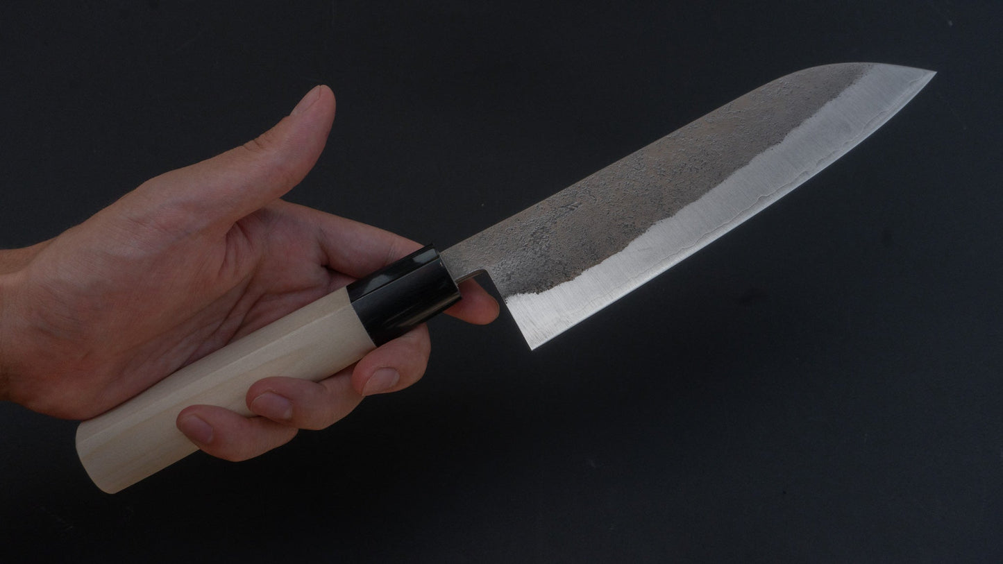 Hitohira NM Nashiji Santoku 165mm Ho Wood Handle | HITOHIRA