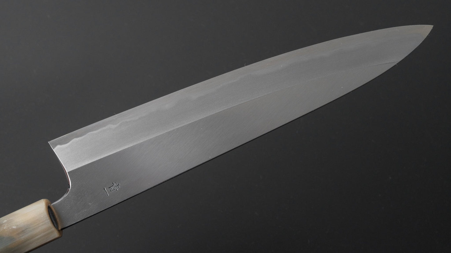 Hitohira Tanaka Kyuzo Blue #1 Migaki Gyuto 240mm Blackwood Handle - HITOHIRA