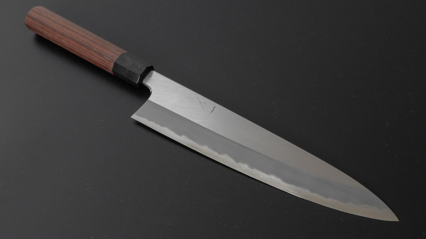 Hitohira Tanaka Kyuzo Blue #1 Migaki Gyuto 240mm Taihei Rosewood Handle - HITOHIRA