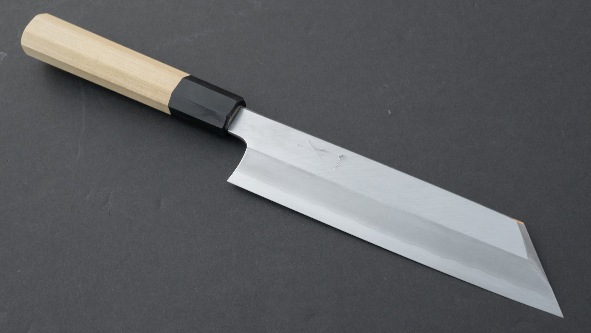 Hitohira Kikuchiyo Mosuke Silver #3 Mukimono 180mm Ho Wood Handle | HITOHIRA