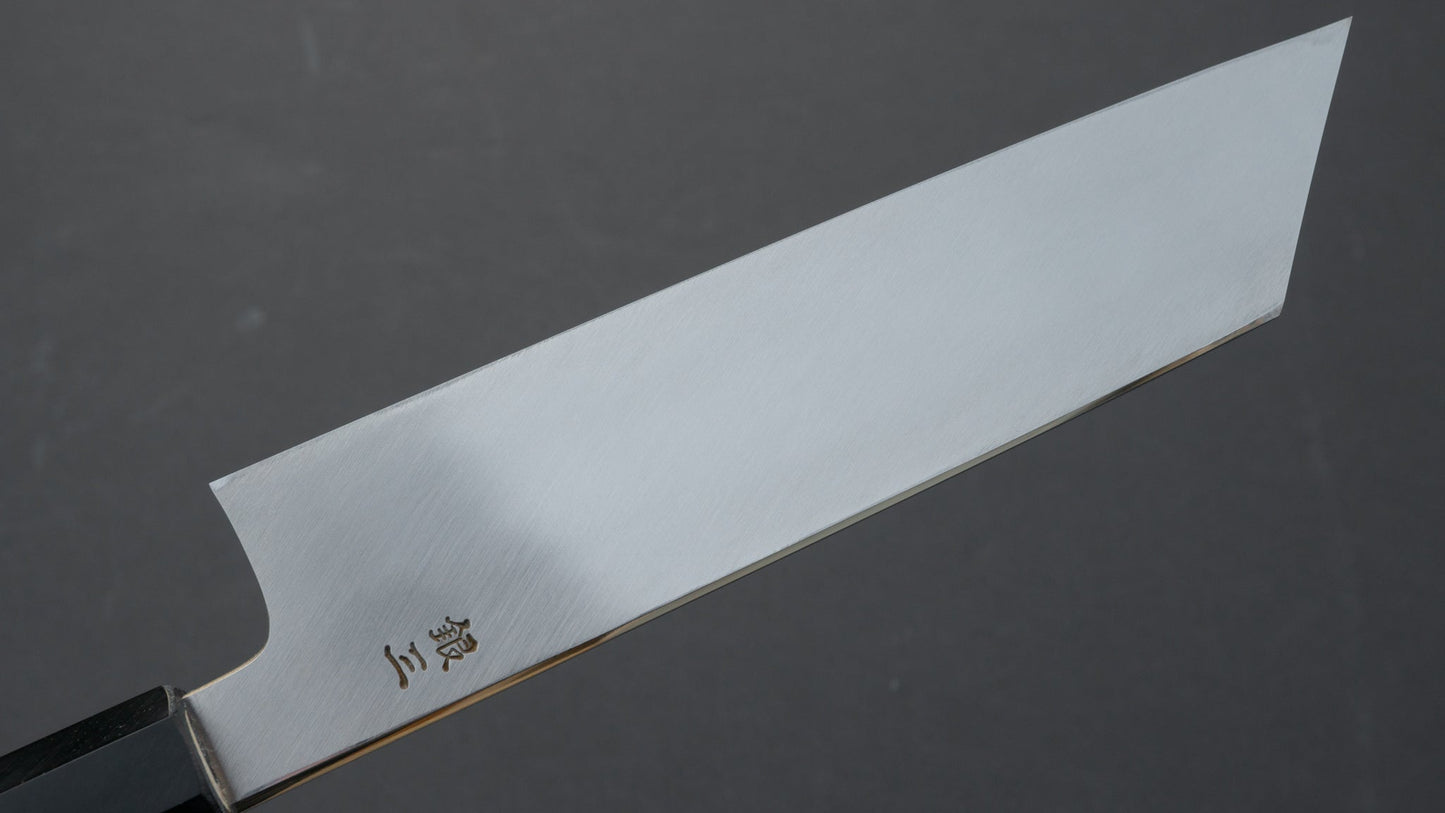 Hitohira Kikuchiyo Mosuke Silver #3 Mukimono 180mm Ho Wood Handle | HITOHIRA