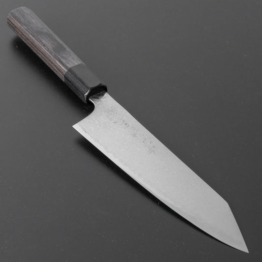 Hitohira Imojiya TH Damascus Bunka 180mm Pakka Handle (Gray) - HITOHIRA