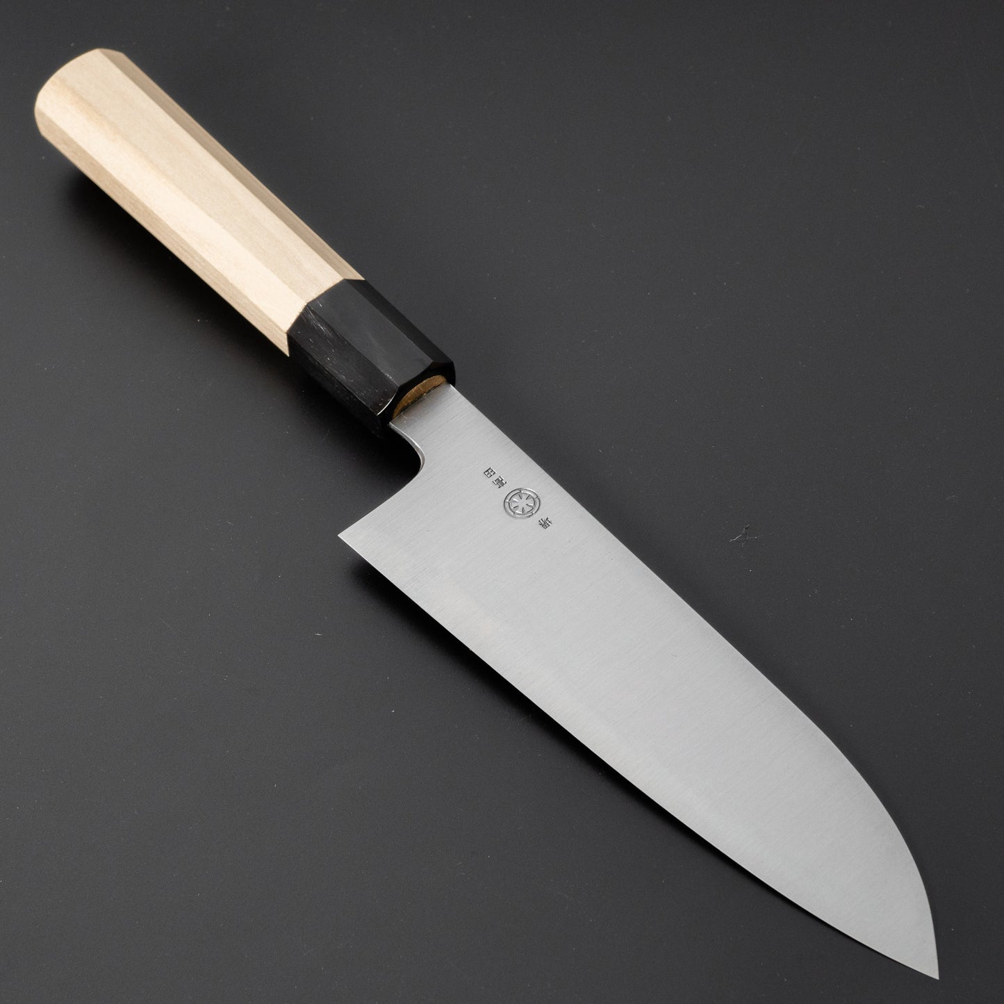 Takada no Hamono White #2 HH Santoku 180mm Ho Wood Handle - HITOHIRA