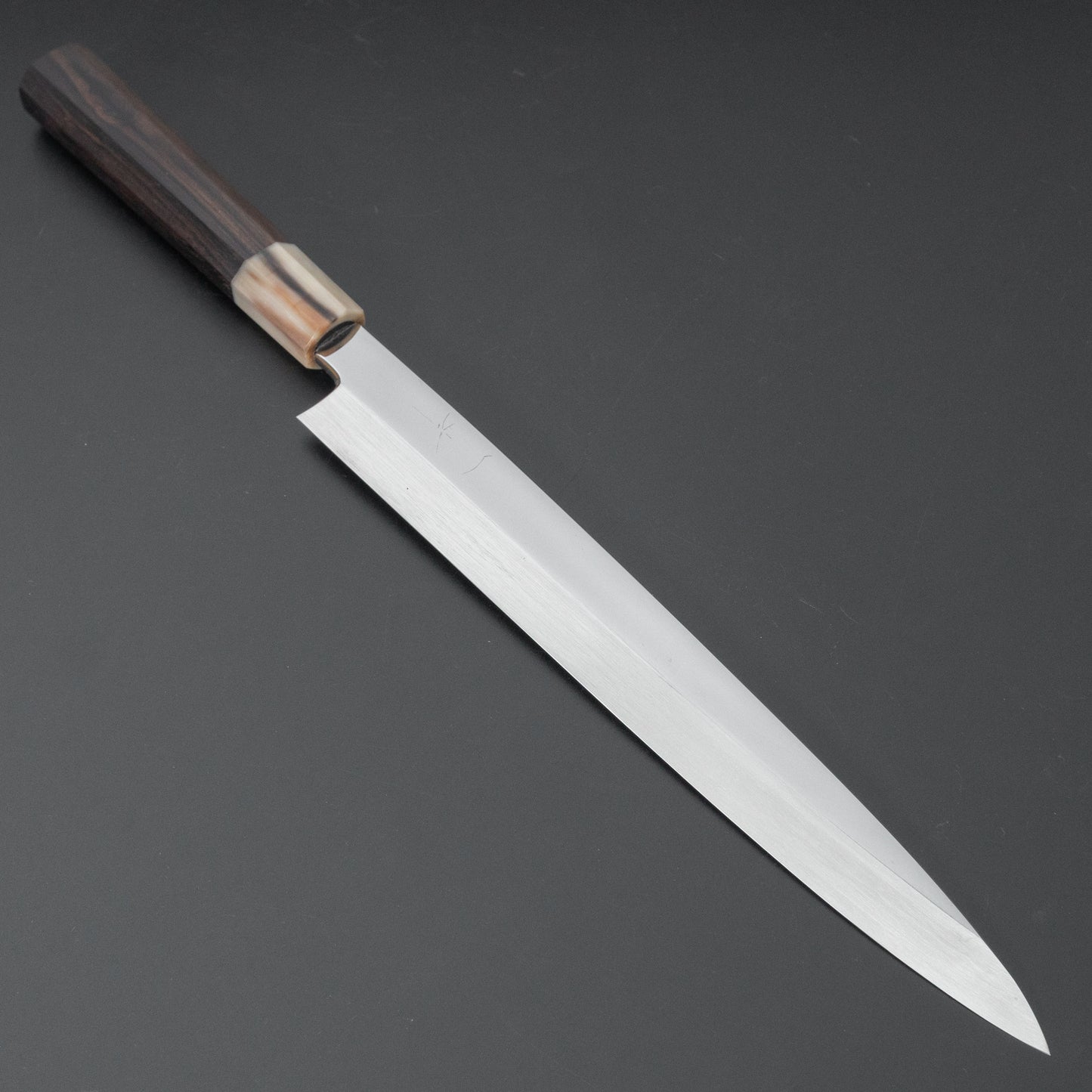 Hitohira Yamatsuka Mosuke Mirror Polished Ginsan Honyaki Yanagiba 270mm Ebony Handle (Saya) - HITOHIRA