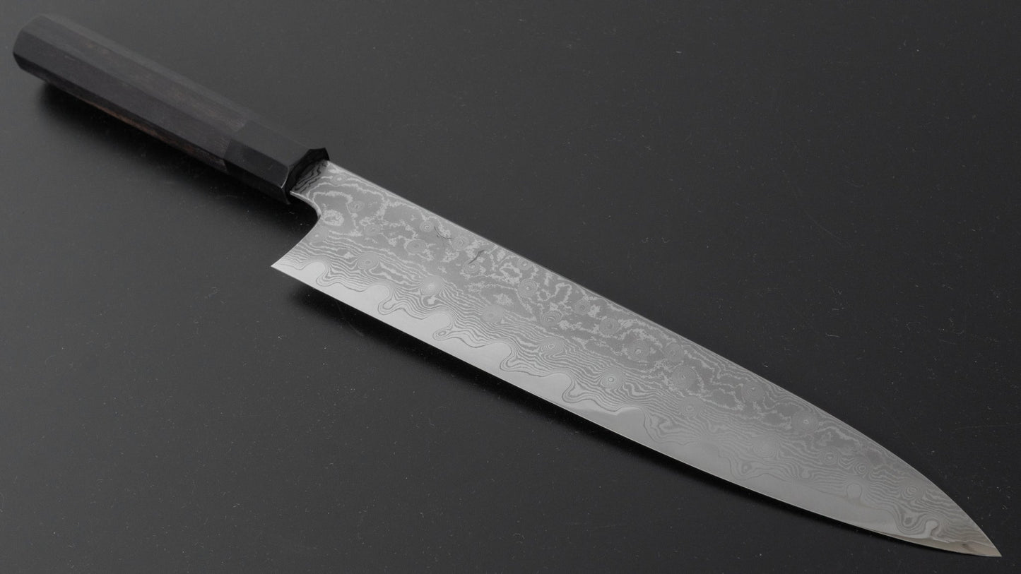 Hitohira Kikuchiyo Kambei Tamame Gyuto 270mm Taihei Ebony Handle (Saya) - HITOHIRA