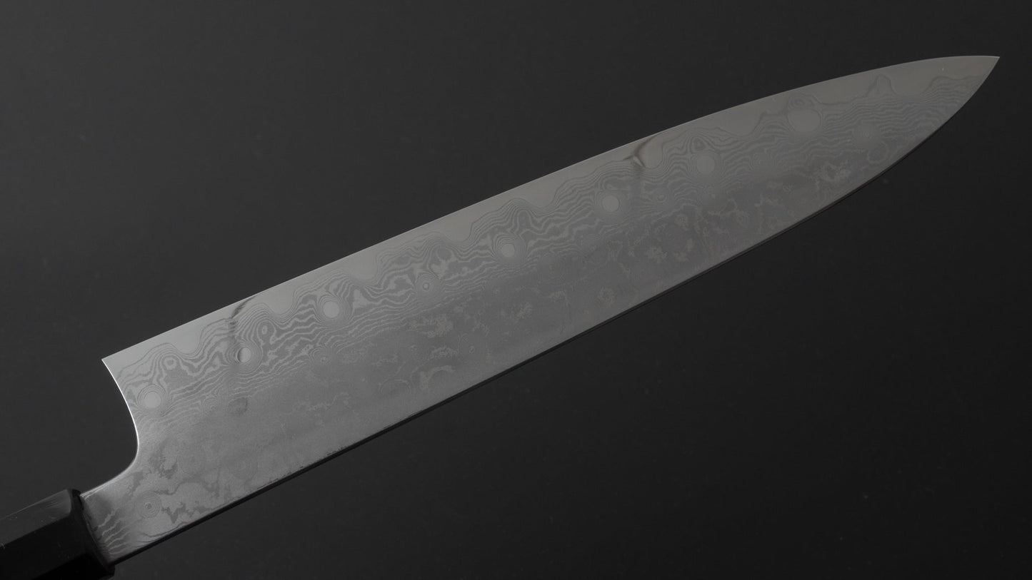 Hitohira Kikuchiyo Kambei Tamame Gyuto 270mm Taihei Ebony Handle (Saya) - HITOHIRA