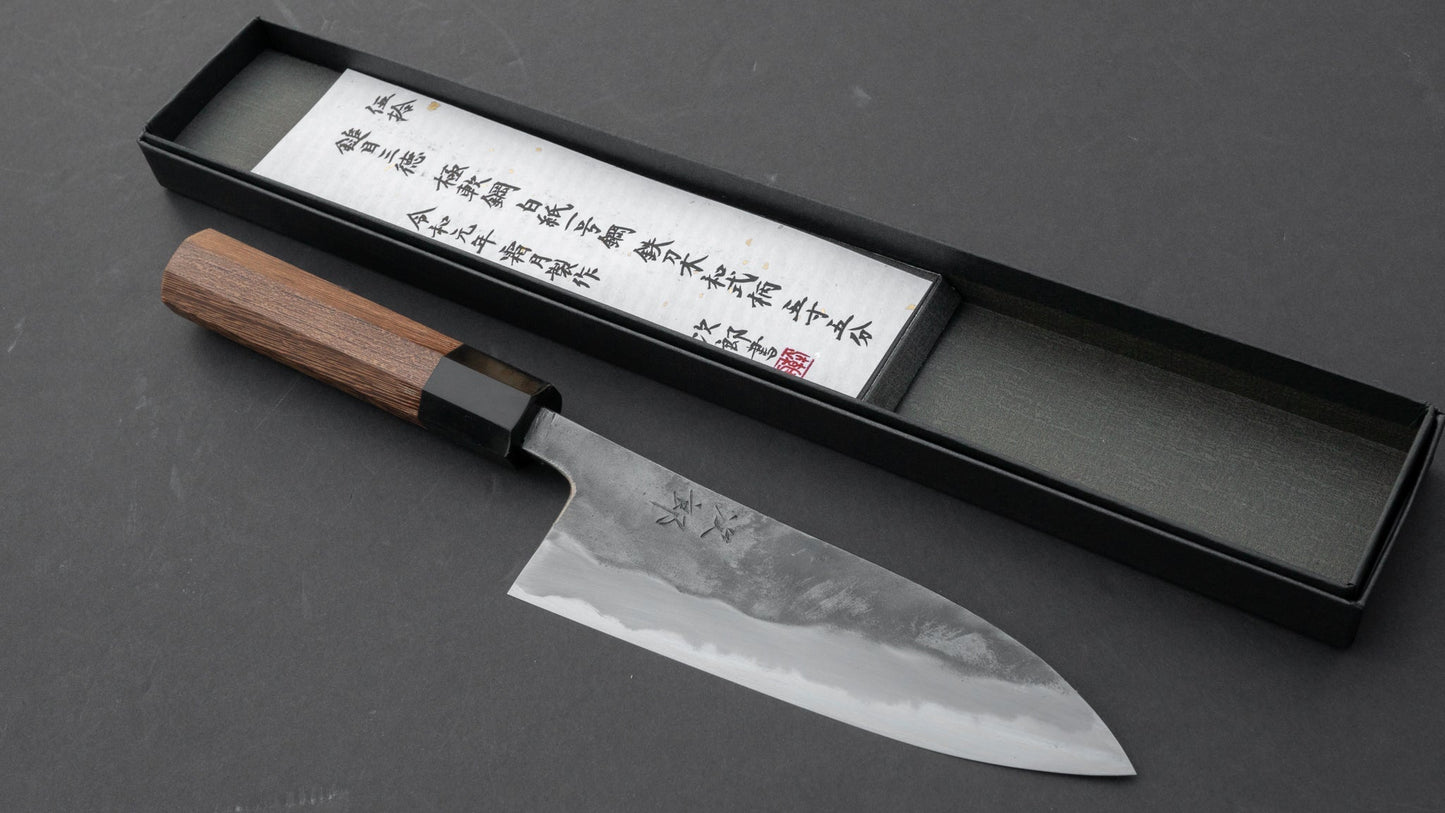 Jiro Tsuchime Wa Santoku 165mm Taihei Tagayasan Handle (#050) | HITOHIRA