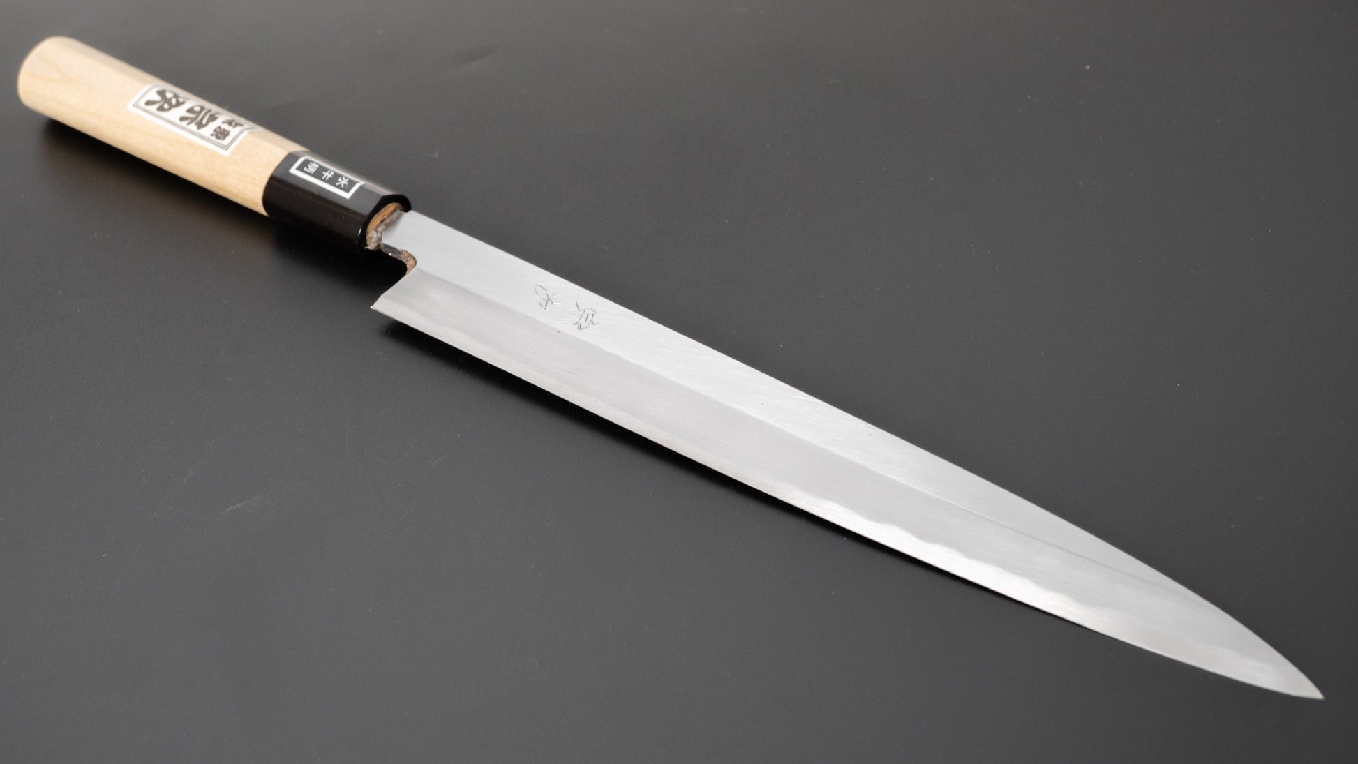 Morihei Munetsugu White #2 Yanagiba 240mm Ho Wood Handle - HITOHIRA