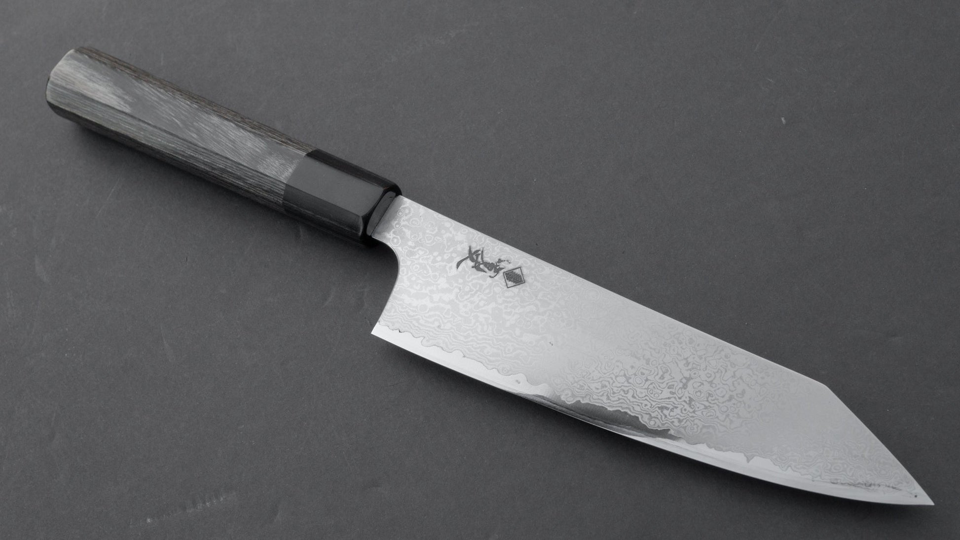 Hitohira Kanjo VG10 Damascus Bunka 180mm Pakka Handle | HITOHIRA