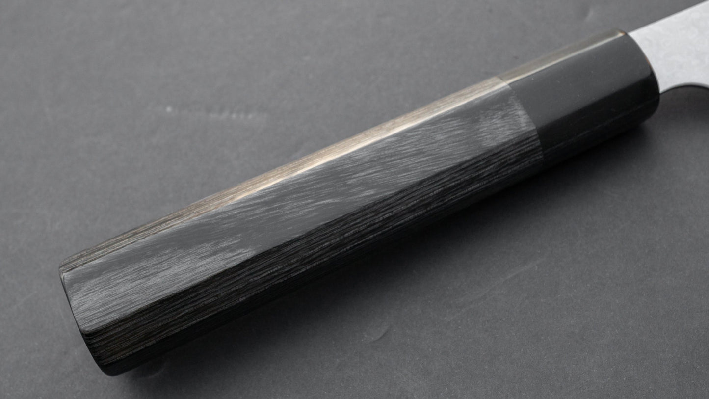 Hitohira Kanjo VG10 Damascus Bunka 180mm Pakka Handle | HITOHIRA