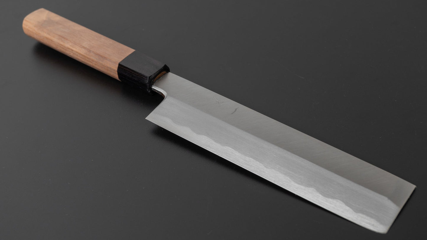 Hitohira Kikuchiyo Manzo White #3 Usuba 180mm Walnut Handle (Saya) - HITOHIRA