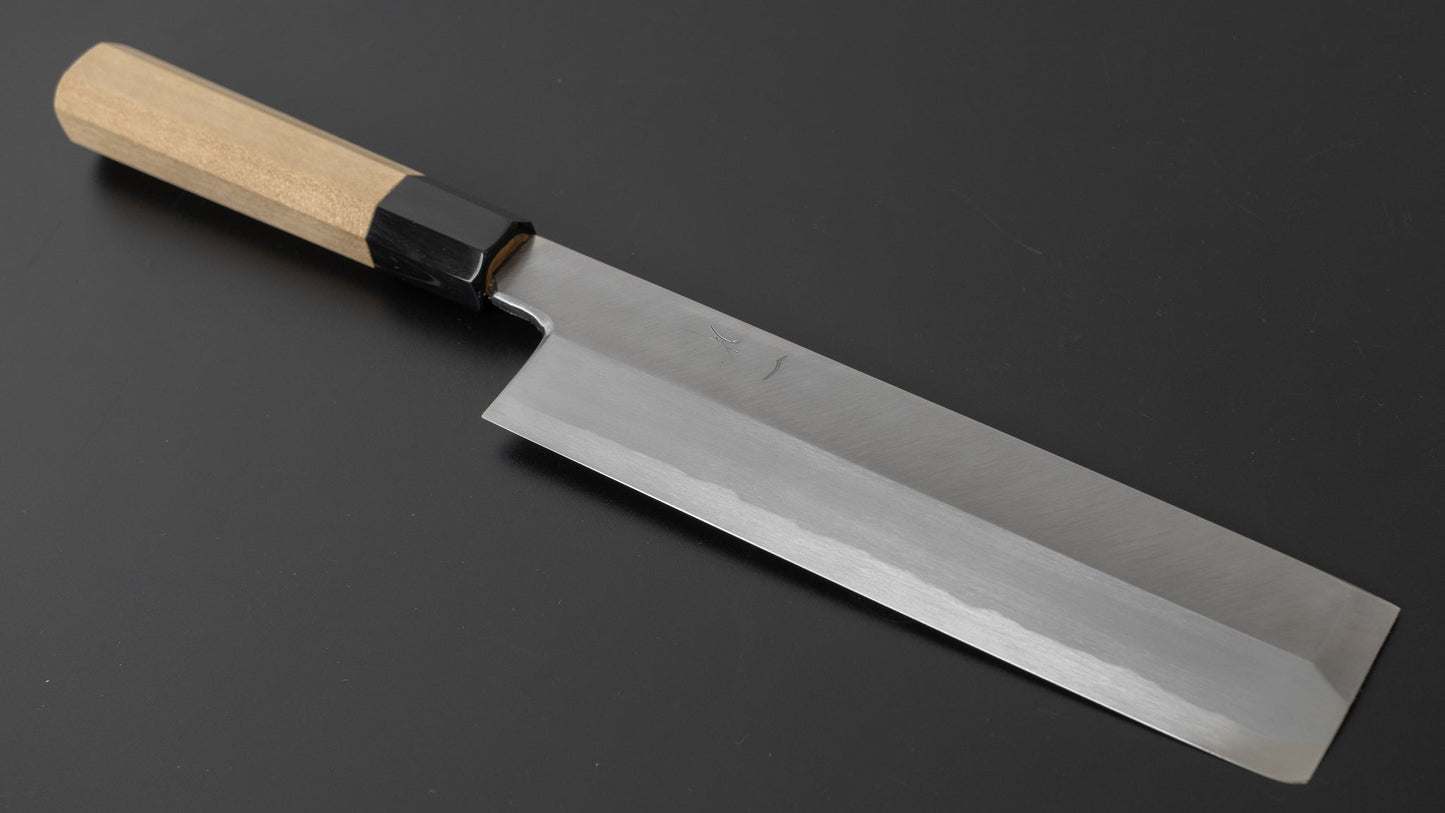 Hitohira Kikuchiyo Manzo Blue #2 Usuba 210mm Ho Wood Handle (Saya) - HITOHIRA