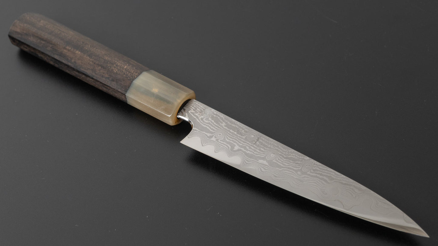 Hitohira Kikuchiyo Yohei Tamame Petty 135mm Taihei Ebony Handle - HITOHIRA