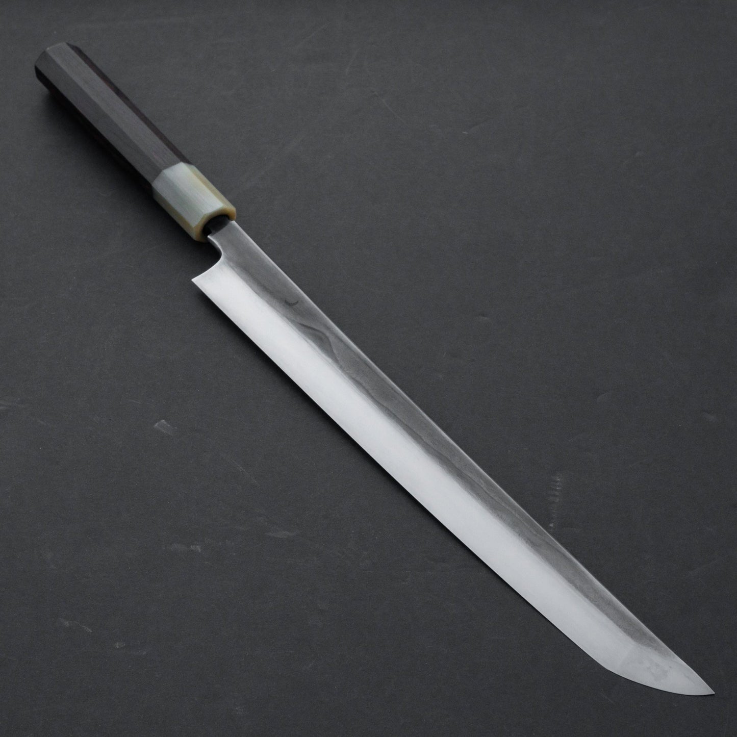 Hitohira Yoru Fuji Mizu Honyaki Yanagi Sakimaru 300mm Ziricote Handle (Saya) | HITOHIRA