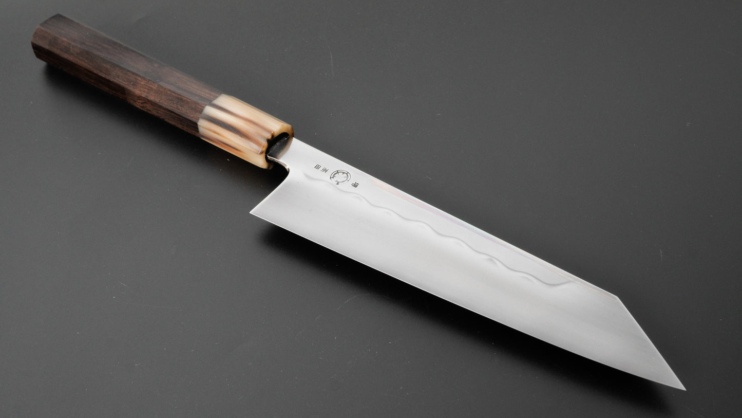 Takada no Hamono Mizu Honyaki White #2 Kiritsuke Gyuto 180mm Ebony Handle - HITOHIRA