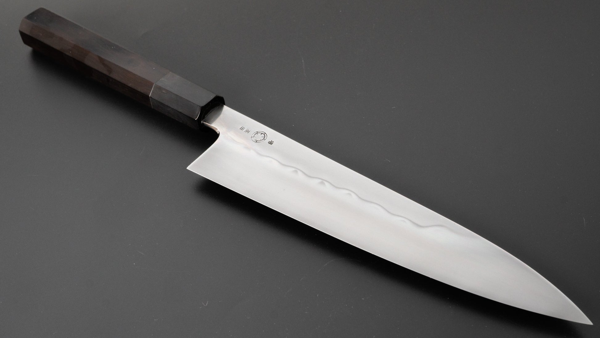 Takada no Hamono Mizu Honyaki White #2 Gyuto 210mm Ebony Handle - HITOHIRA