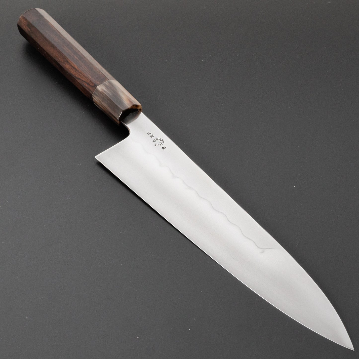 Takada no Hamono Mizu Honyaki White #2 Gyuto 240mm Ebony Handle - HITOHIRA