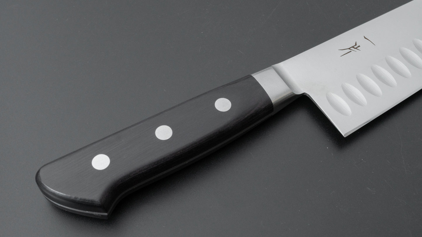 Hitohira FJ VG-1 Gyuto 240mm Pakka Handle (Granton Edge) - HITOHIRA