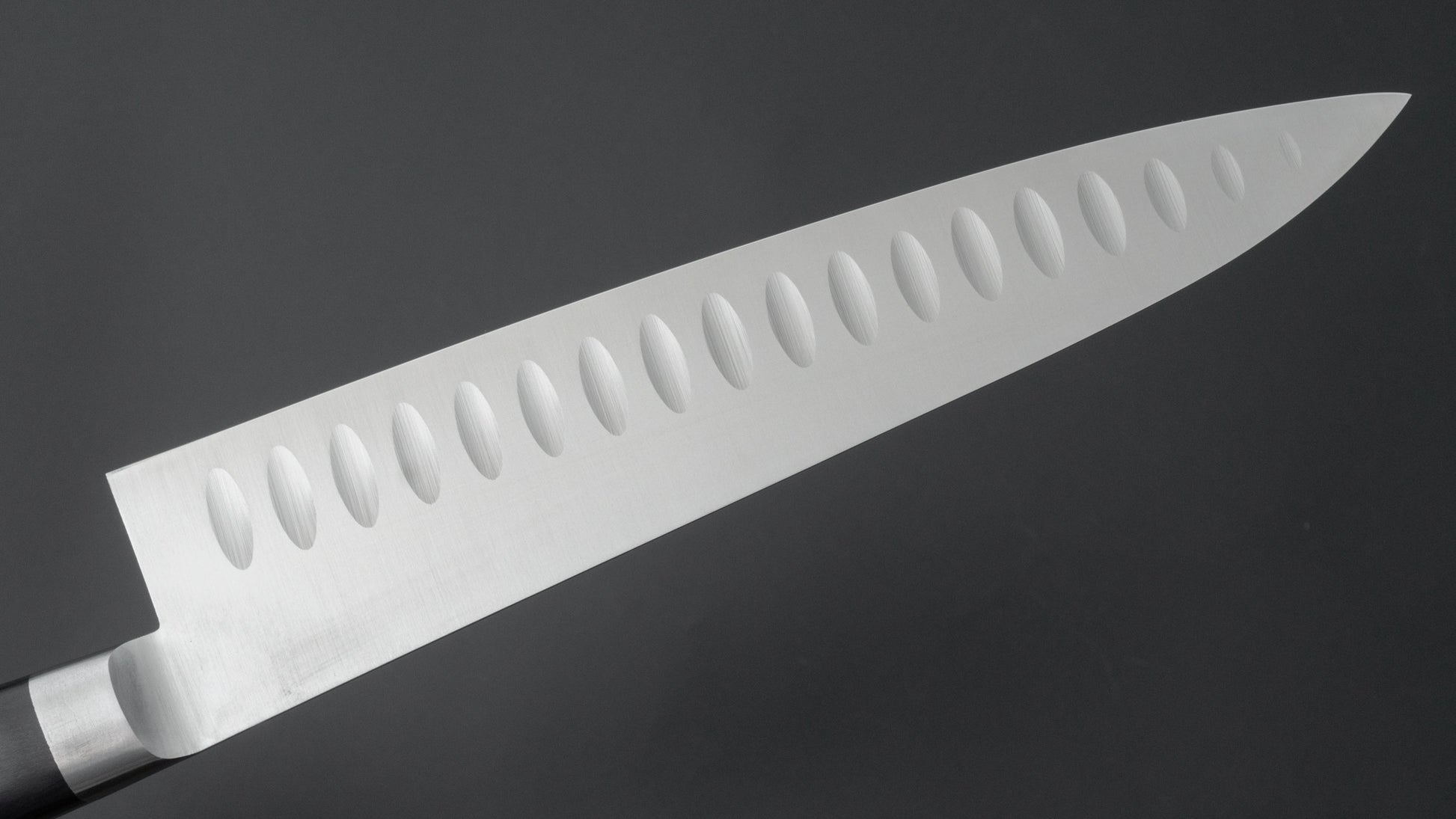 Hitohira FJ VG-1 Gyuto 210mm Pakka Handle (Granton Edge) - HITOHIRA