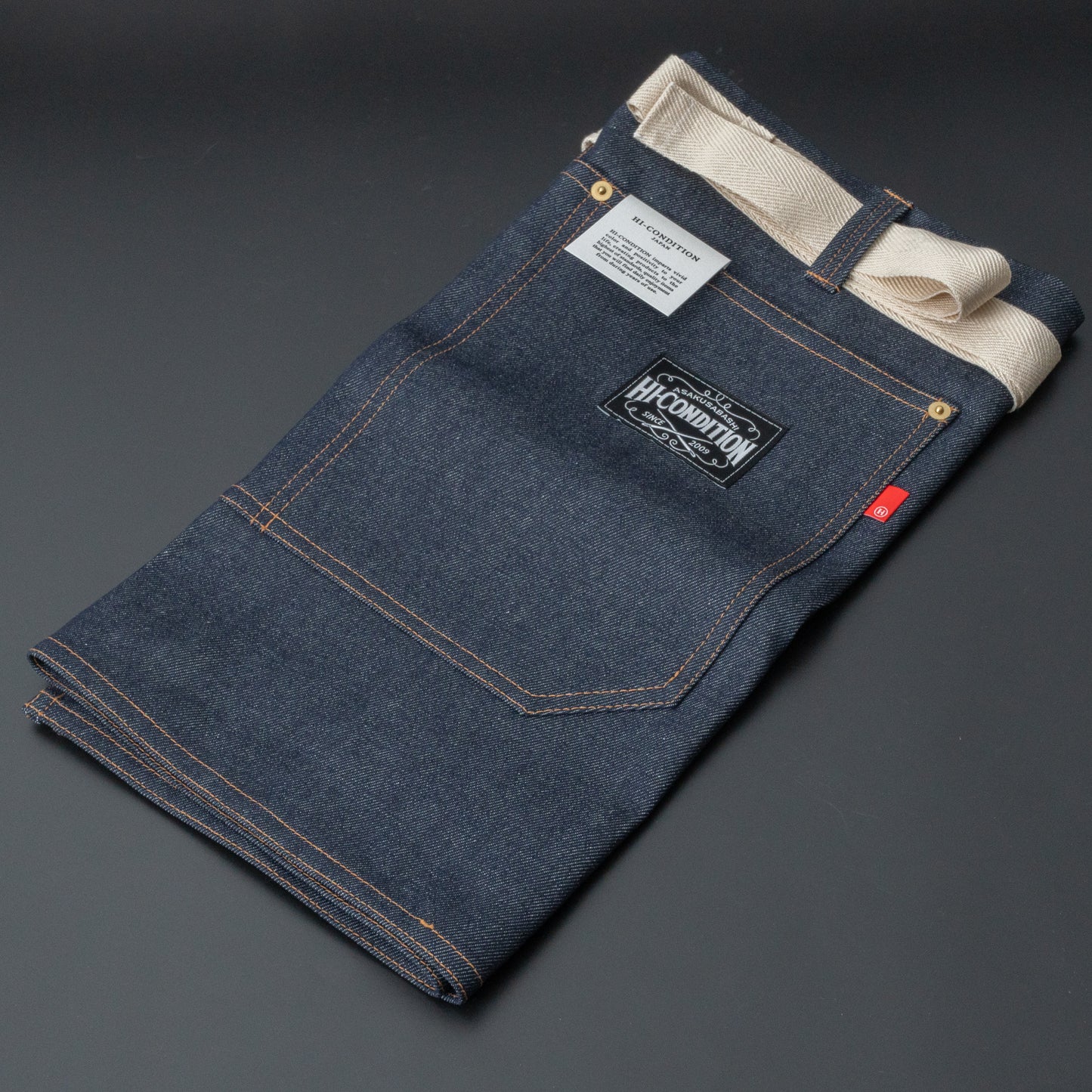 HI-CONDITION Japanese Denim Half Apron - HITOHIRA