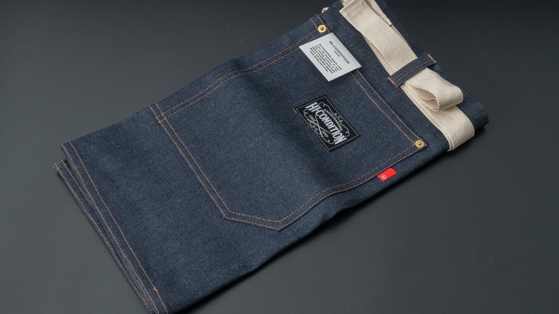 HI-CONDITION Japanese Denim Half Apron - HITOHIRA