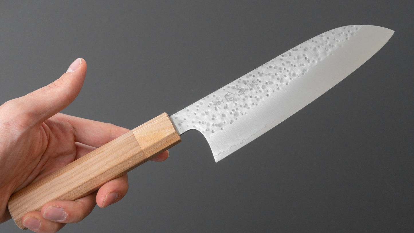 Makoto Kurosaki Sakura SG2 Santoku 165mm Cherry Wood Handle - HITOHIRA