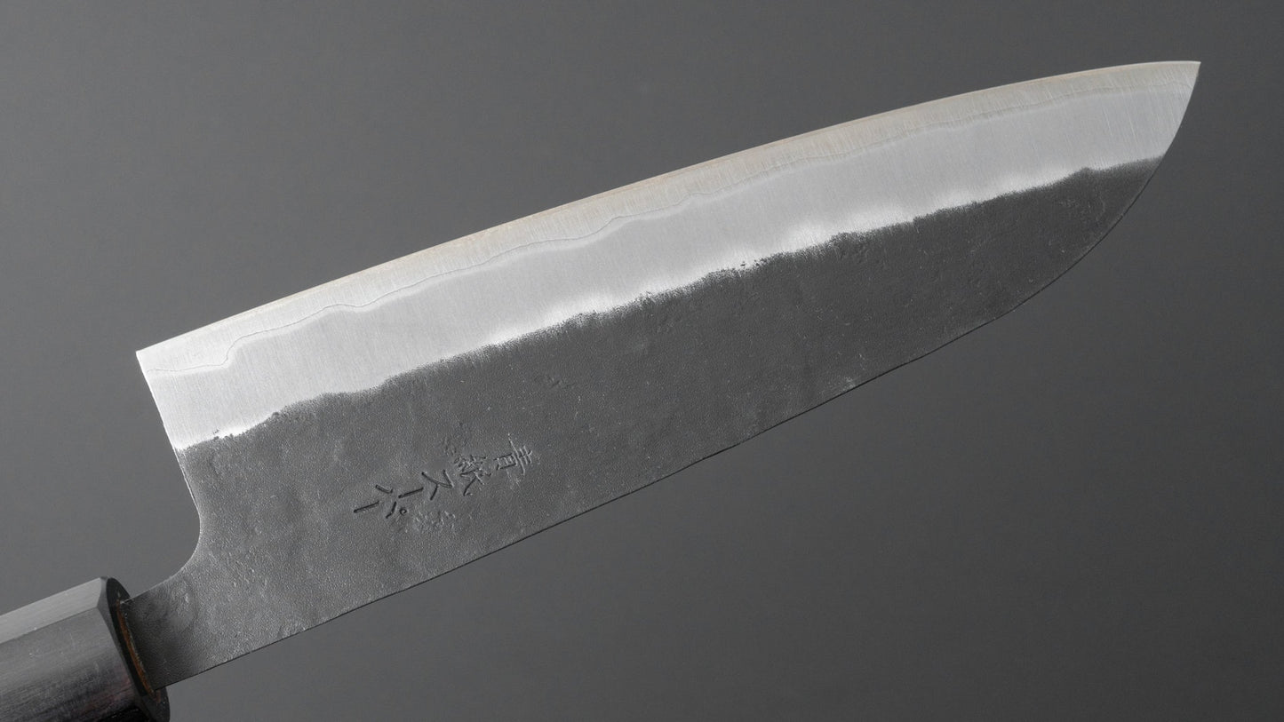 Hitohira Futana SB Kuro Nashiji Santoku 170mm Walnut Handle - HITOHIRA