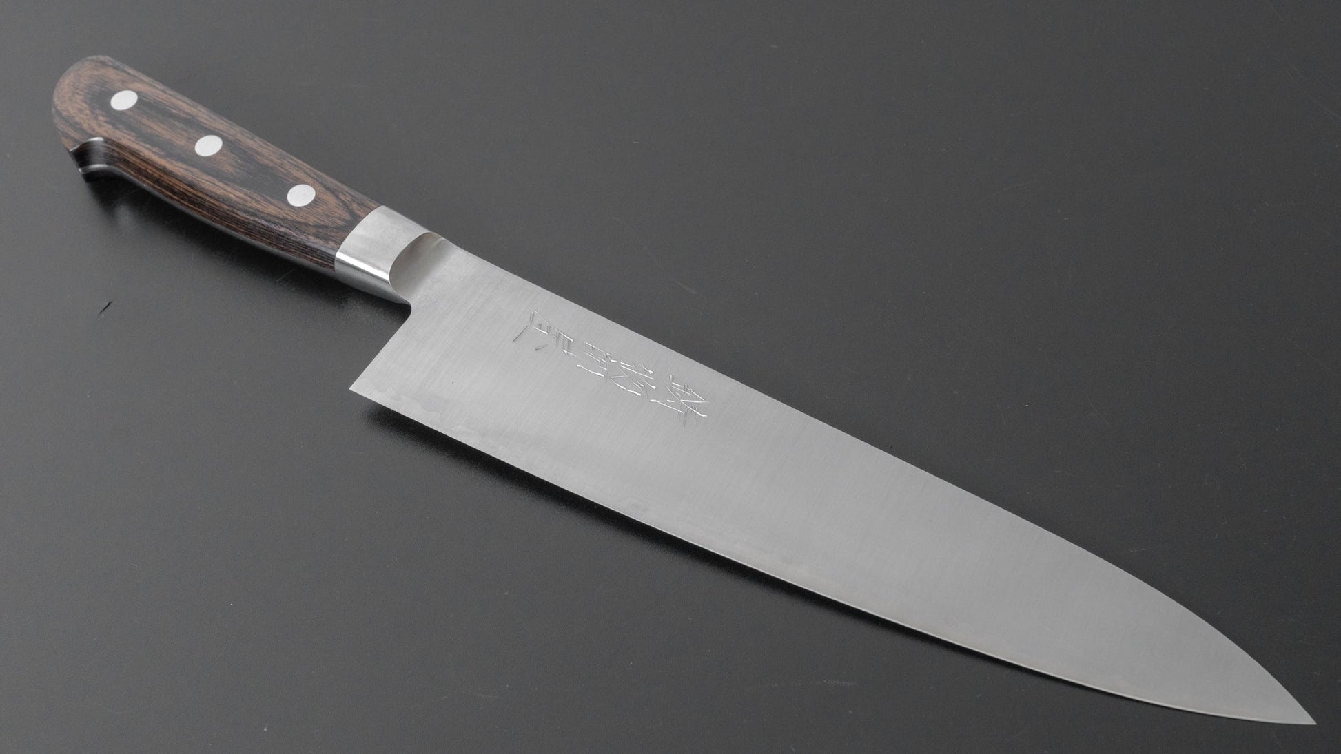 Hitohira Imojiya ST SG2 Gyuto 210mm Brown Pakka Handle - HITOHIRA