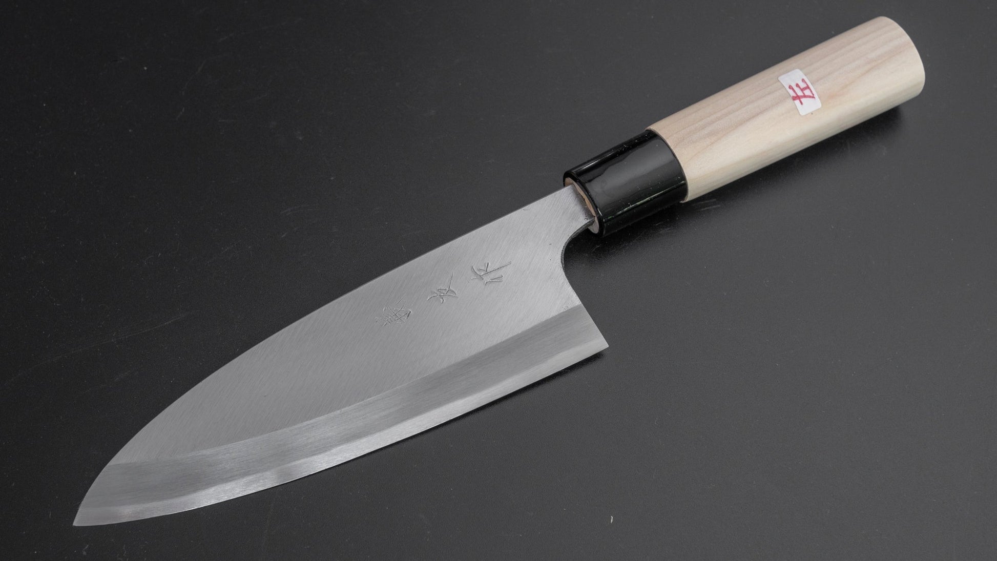 Morihei Yoshitomo Left-Handed Deba 150mm Poplar Handle - HITOHIRA