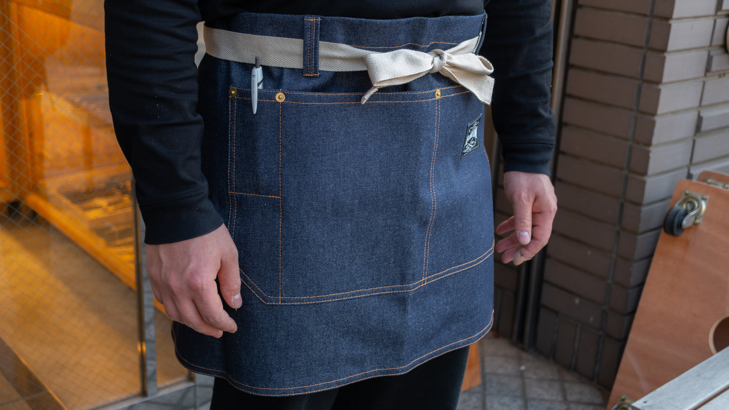 HI-CONDITION Japanese Denim Half Apron - HITOHIRA