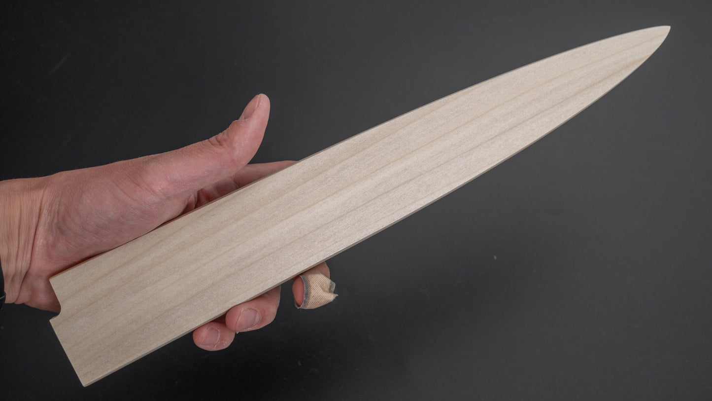 Hitohira Mumei Ho Wood Saya Left-Handed Yanagiba 300mm - HITOHIRA