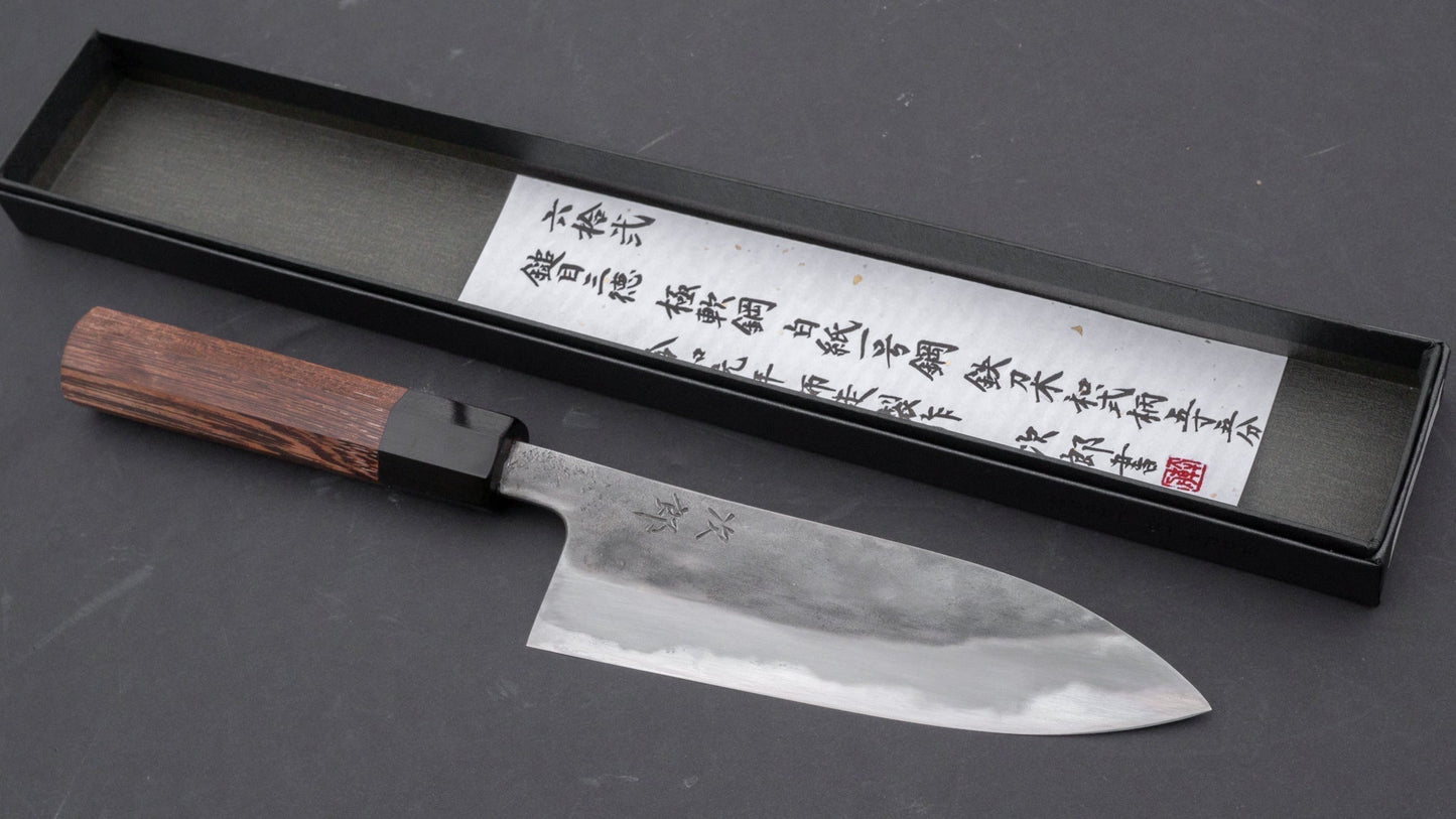 Jiro Tsuchime Wa Santoku 165mm Taihei Tagayasan Handle (#062) | HITOHIRA