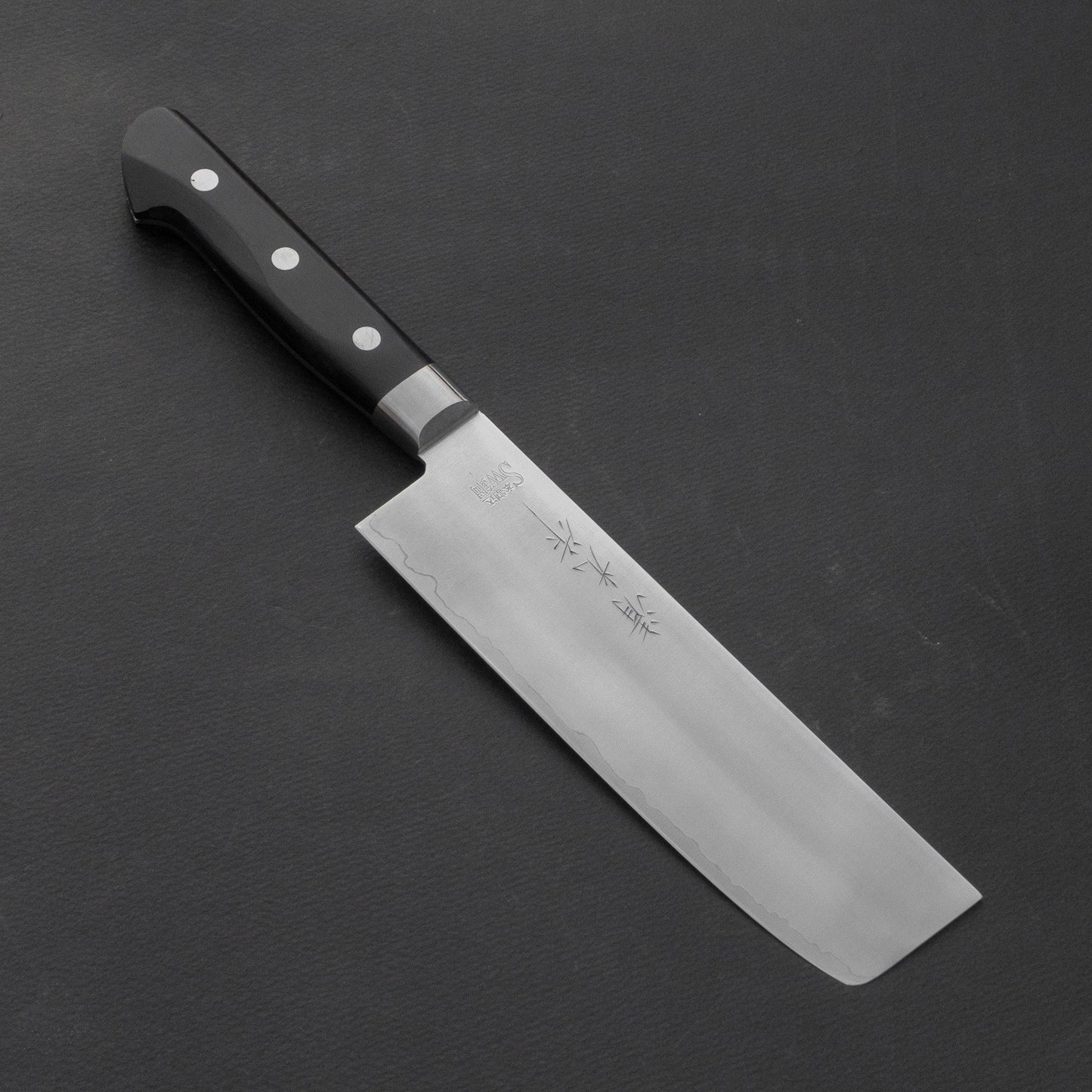 Morihei Kiyomitsu Sandvik Nakiri 160mm Pakka Handle - HITOHIRA