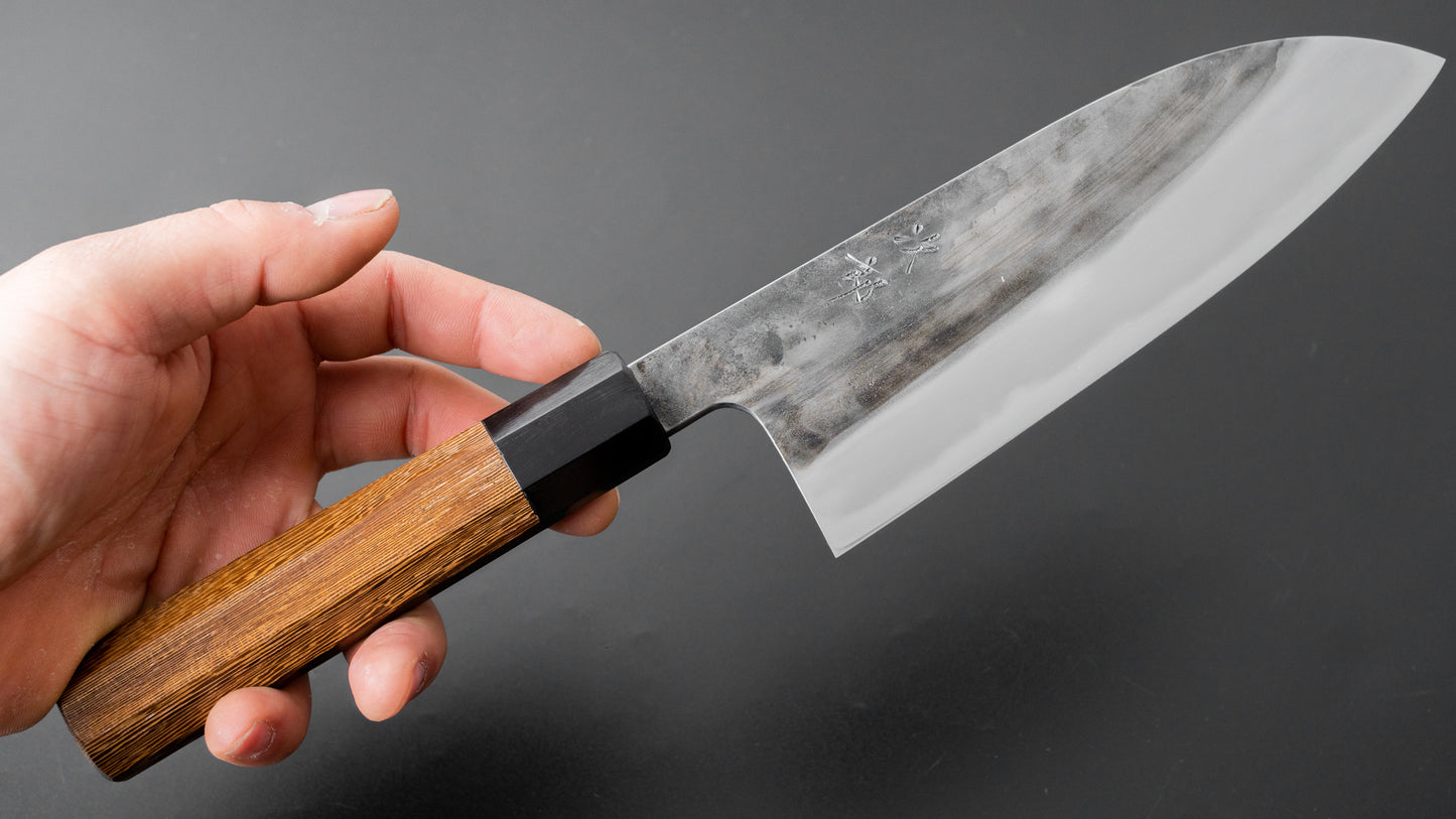 Jiro Tsuchime Wa Santoku 165mm Taihei Tagayasan Handle (#362) - HITOHIRA