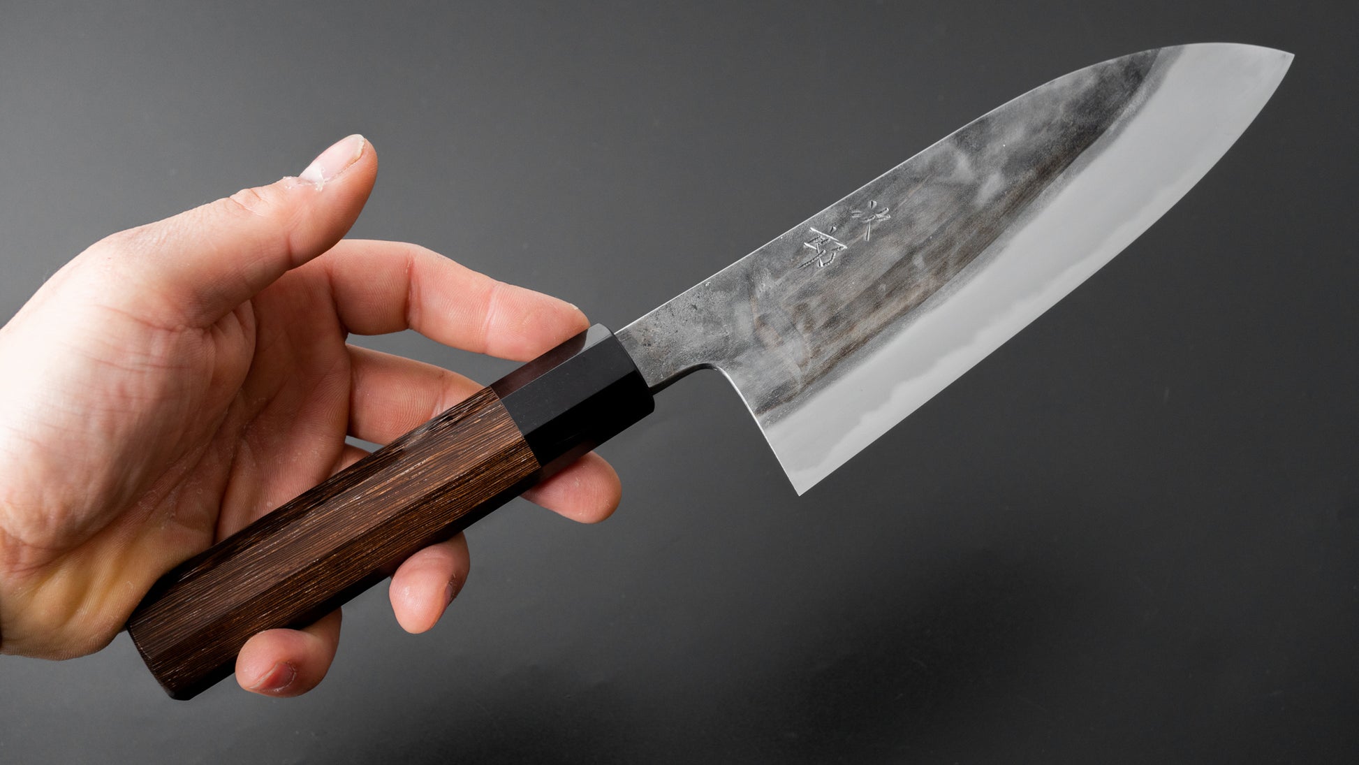 Jiro Tsuchime Wa Santoku 165mm Taihei Tagayasan Handle (#364) - HITOHIRA