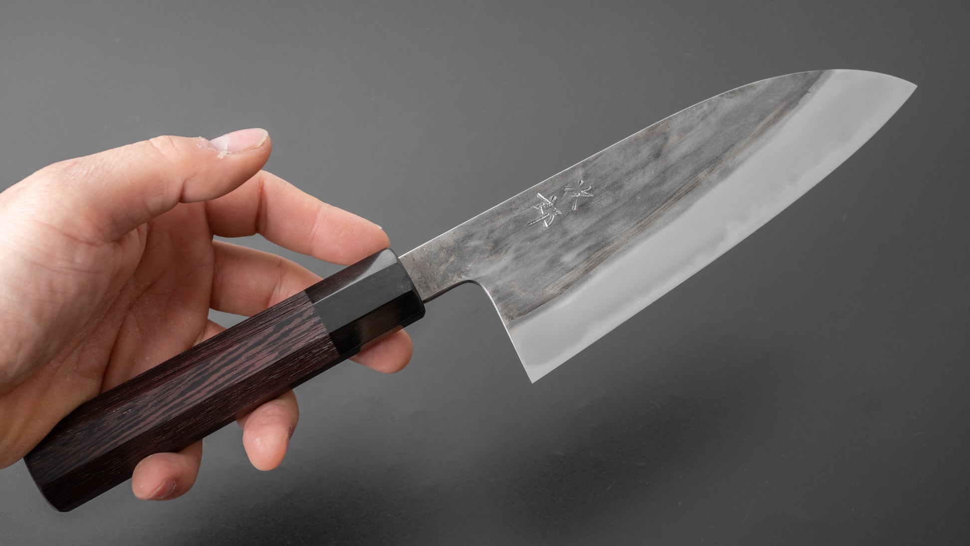 Jiro Tsuchime Wa Santoku 165mm Taihei Tagayasan Handle (#365) - HITOHIRA