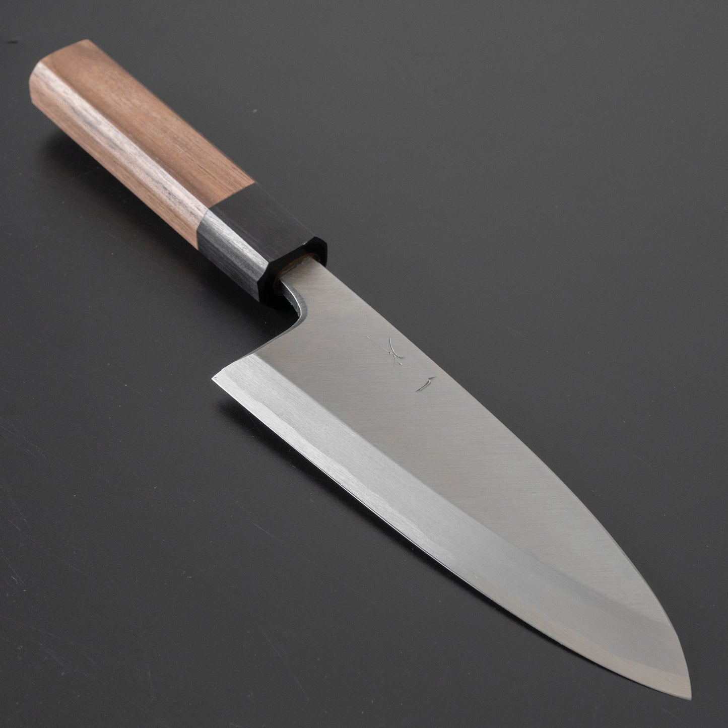 Hitohira Kikuchiyo Manzo White #3 Deba 150mm Walnut Handle (Saya) - HITOHIRA