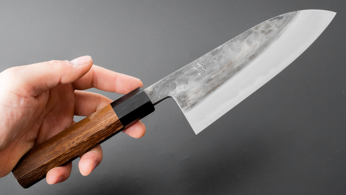 Jiro Tsuchime Wa Santoku 165mm Taihei Tagayasan Handle (#367) - HITOHIRA