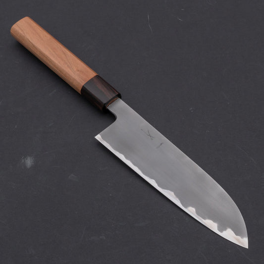 Hitohira Tanaka Yohei White #1 Kasumi Santoku 180mm Cherry Wood Handle | HITOHIRA