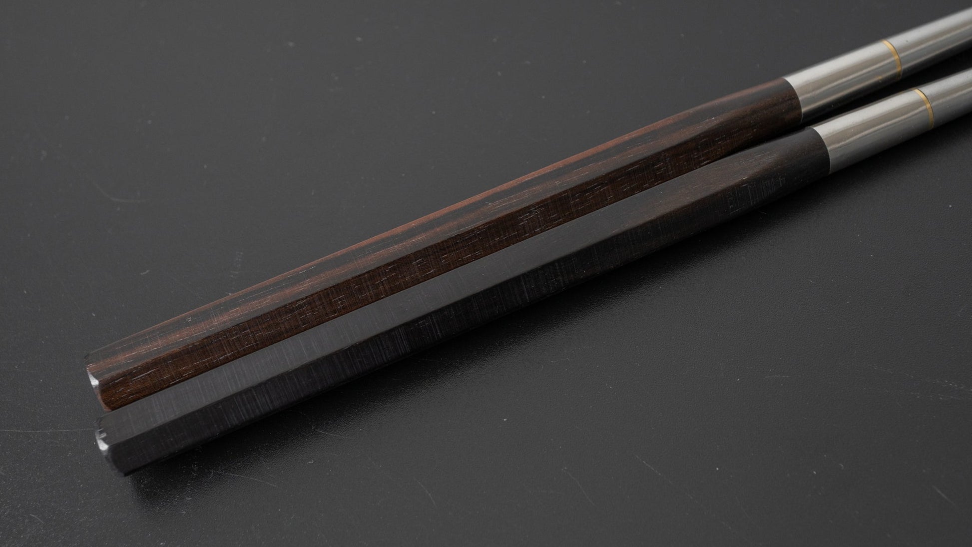 Hitohira Ebony Moribashi Chopstick 180mm Hexagonal - HITOHIRA