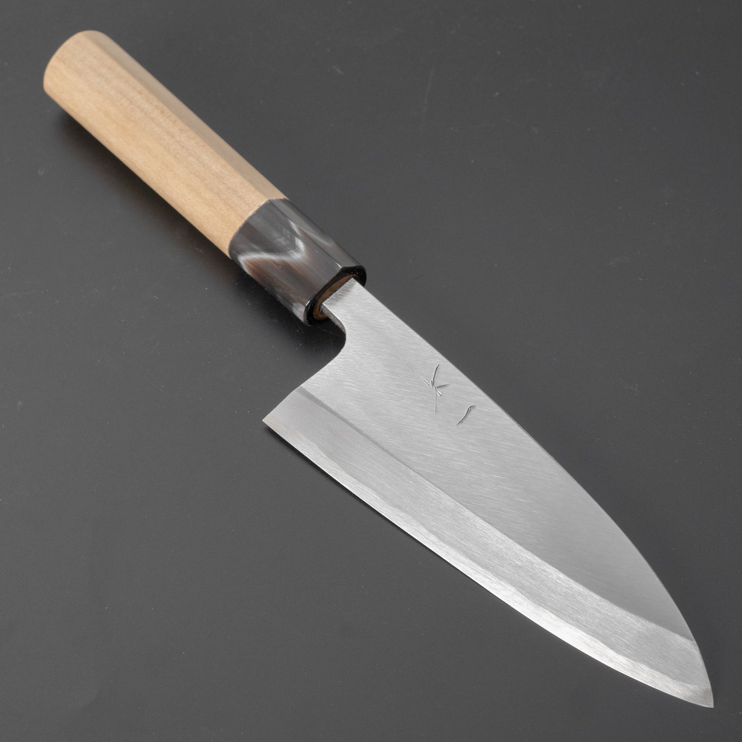 Hitohira Gorobei Blue #2 Deba 135mm Ho Wood Handle (D-Shape) - HITOHIRA