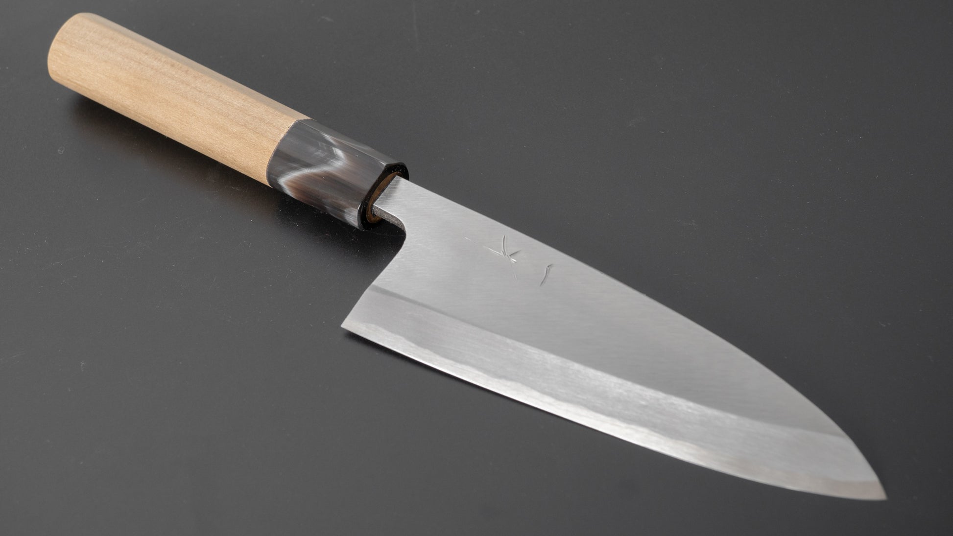 Hitohira Gorobei Blue #2 Deba 135mm Ho Wood Handle (D-Shape) - HITOHIRA